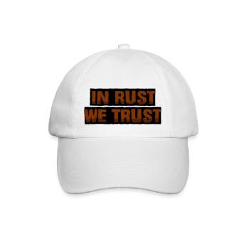 In rust we trust - Baseball Cap - white/white - Front