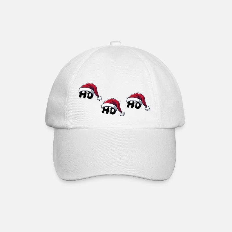 Père Noël Ho Ho Ho - Casquette classique - blanc/blanc