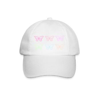 Cute Butterflies Pattern - Baseball Cap - white/white - Front