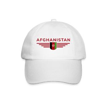 Afghanistan Design – Pride and Culture - Baseball Cap - white/white - Front