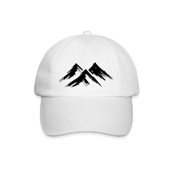 mountain - Baseball Cap - white/white - Front