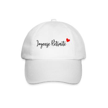 RETRAITE. VACANCES. RETRAITE. RETRAITEE. RETRAITE. - Casquette classique - blanc/blanc - Devant