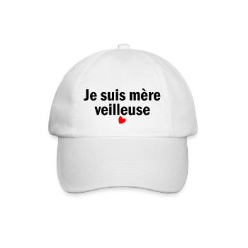 I am a mother - Baseball Cap - white/white - Front