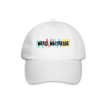 THANK YOU. MISTRESS. MASTER. THANK YOU MISTRESS - Baseball Cap - white/white - Front