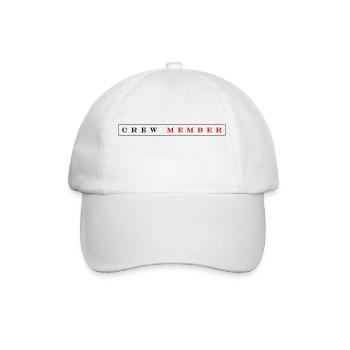 Crew Mitglied - Baseballkappe - Weiß/Weiß - Vorne