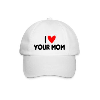 I Love Your Mom - Baseballkappe - Weiß/Weiß - Vorne