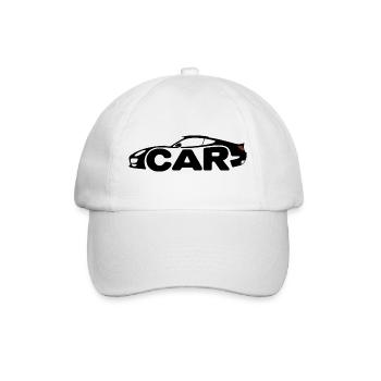 Voiture de sport - Logo de voiture cool - Casquette classique - blanc/blanc - Devant