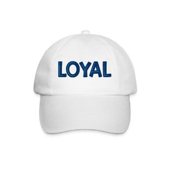 Loyal Bleu Typo Audacieuse - Casquette classique - blanc/blanc - Devant