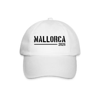 Mallorca 2026 Holidays - Baseball Cap - white/white - Front