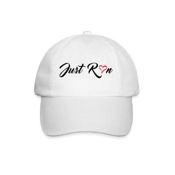 Just Run - Baseball Cap - white/white - Front