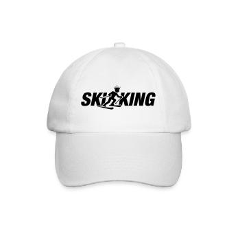 Ski King Funny - Baseball Cap - white/white - Front