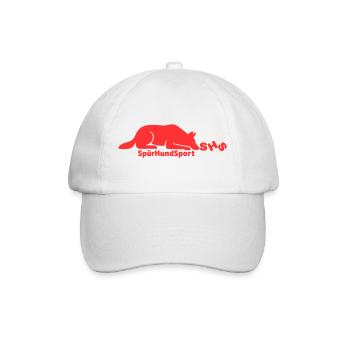 SHS Logo rot - Baseballkappe - Weiß/Weiß - Vorne