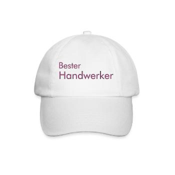 Bester Handwerker - Baseballkappe - Weiß/Weiß - Vorne