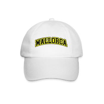 Mallorca Schriftzug - Baseballkappe - Weiß/Weiß - Vorne