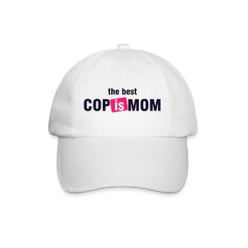 Meilleure chemise de flic, c’est maman - Casquette classique - blanc/blanc - Devant
