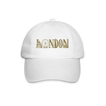 Londres Royaume-Uni, Angleterre Silhouette - Casquette classique - blanc/blanc - Devant