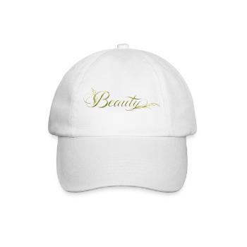 Beauté Lettres, Design de la nature - Casquette classique - blanc/blanc - Devant