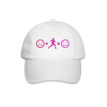Laufsport Geschenkidee für der Laufsport Liebhaber - Baseballkappe - Weiß/Weiß - Vorne