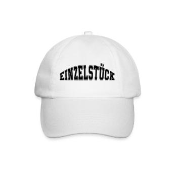 Einzelstück - Baseballkappe - Weiß/Weiß - Vorne