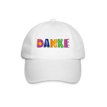 DANKE  - Baseballkappe - Weiß/Weiß - Vorne