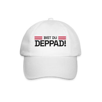 Bist du deppad! - Aufstieg KO-Phase 2026 - Baseballkappe - Weiß/Weiß - Vorne