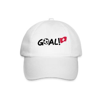 But ! Drapeau suisse du football - Casquette classique - blanc/blanc - Devant