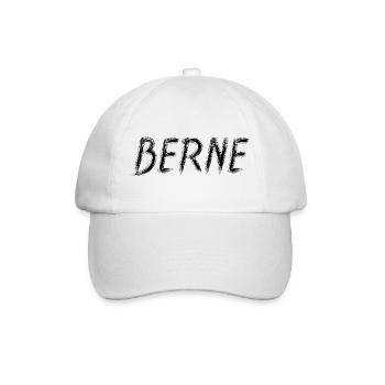 Bern Swiss Style Grunge Brush Black - Baseball Cap - white/white - Front