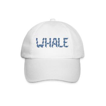 Typographie des baleines - Casquette classique - blanc/blanc - Devant