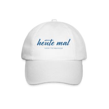 Heute mal keine Kernaussage - Baseballkappe - Weiß/Weiß - Vorne