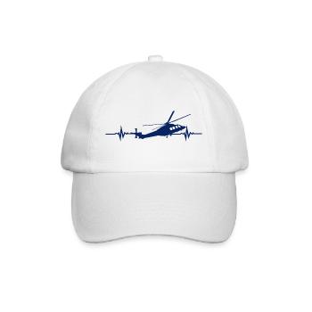 Helicopter Helicopter Heartbeat - Baseball Cap - white/white - Front