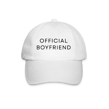 OFFICIAL BOYFRIEND - Baseball Cap - white/white - Front