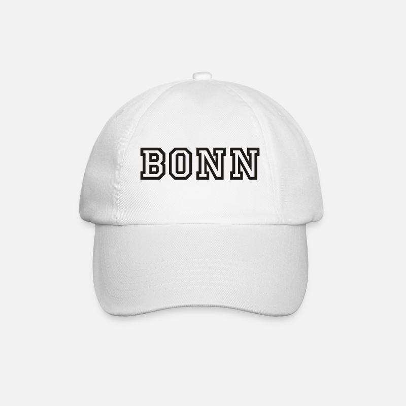 Bonn - Baseballkappe - Weiß/Weiß