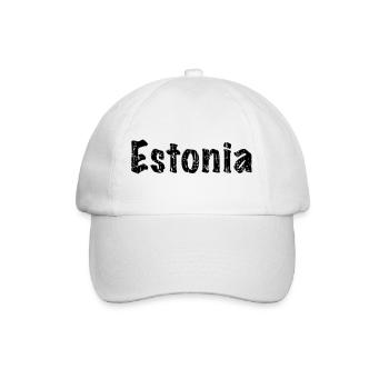 Estonia - Baseballkappe - Weiß/Weiß - Vorne