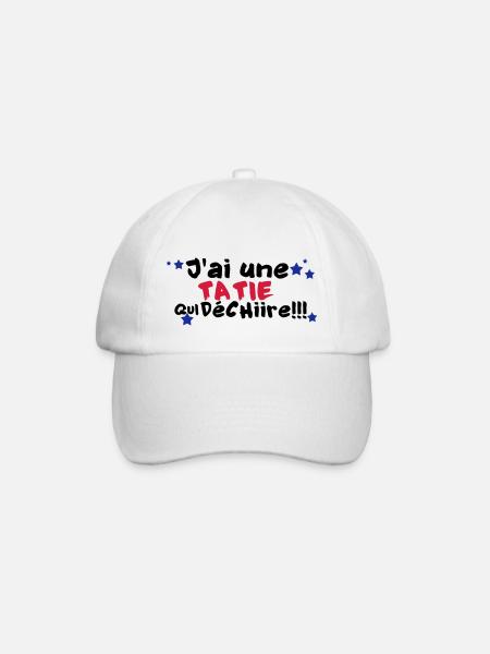 mA TATIE déchire - Casquette classique - blanc/blanc