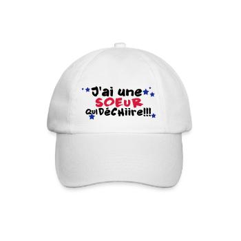 mA SOEUR déchire - Casquette classique - blanc/blanc - Devant