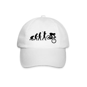 MTB Downhill Evolution - Baseballkappe - Weiß/Weiß - Vorne