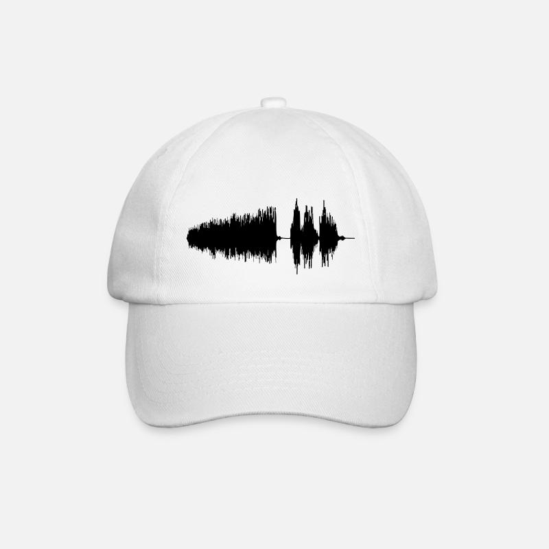Wellenform - Baseballkappe - Weiß/Weiß