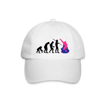 Évolution de l'homme - MMA - Casquette classique - blanc/blanc - Devant