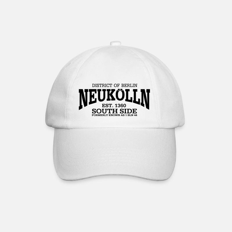 Neukölln Berlin - Baseballkappe - Weiß/Weiß