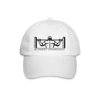 DESSINS STREET WORKOUT - Casquette classique - blanc/blanc - Devant