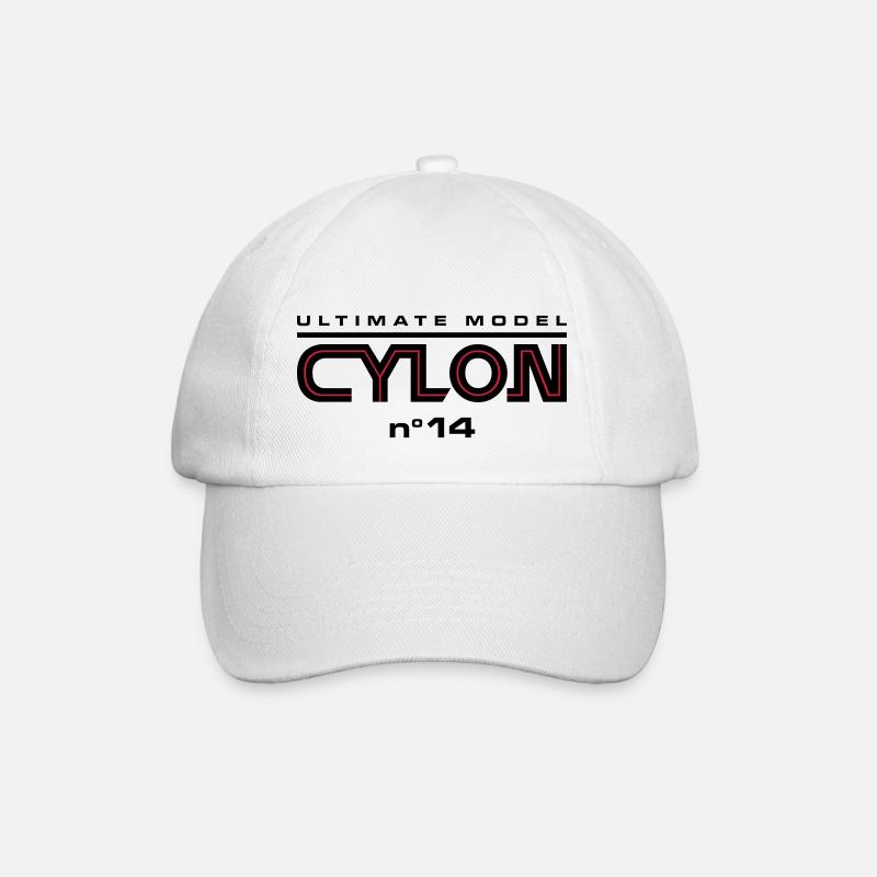 Ultimate model cylon n°14 - Baseballkappe - Weiß/Weiß