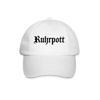 Ruhepott colle schriftzug - Baseballkappe - Weiß/Weiß - Vorne