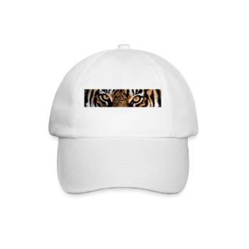 Eye of the tiger - Baseballkappe - Weiß/Weiß - Vorne