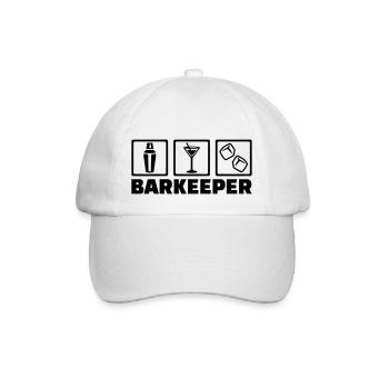 Barkeeper - Casquette classique - blanc/blanc - Devant