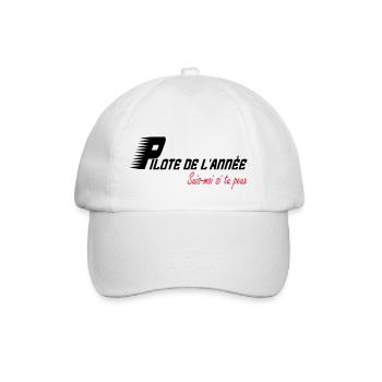Pilote de l'année suis moi si tu peux - Casquette classique - blanc/blanc - Devant