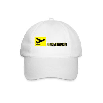 Airplane taking off - Baseball Cap - white/white - Front