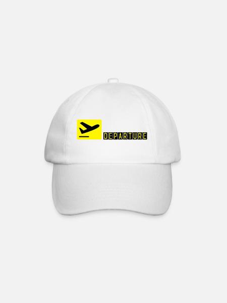 Avion qui décolle - Casquette classique - blanc/blanc