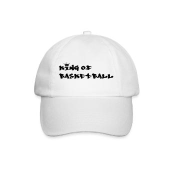 Basketball - Basket Ball - Game - Sport - Player - Baseballkappe - Weiß/Weiß - Vorne