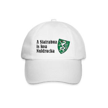 A Steirabua is koa Nudlrucka Wappen Steiermark - Baseballkappe - Weiß/Weiß - Vorne