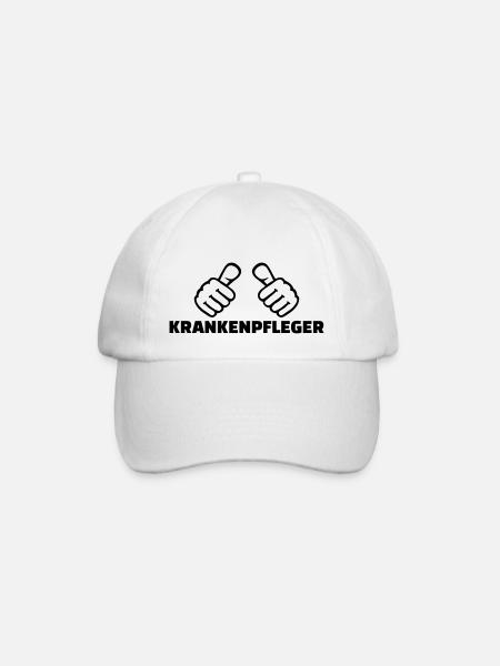 Krankenpfleger - Baseballkappe - Weiß/Weiß